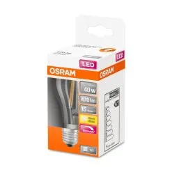 Osram E27 470lm 2700K Himmennettävä Filamentti Led-vakiolamppu, Kirkas -Konstsmide Kauppa 4058075211322 2