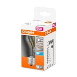 Osram E27 470lm 4000K Filamentti Led-vakiolamppu, Kirkas -Konstsmide Kauppa 4058075303386 2