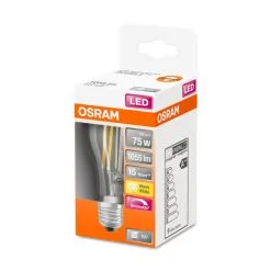 Osram E27 1055lm 2700K Himmennettävä Filamentti Led-vakiolamppu, Kirkas -Konstsmide Kauppa 4058075436886 2