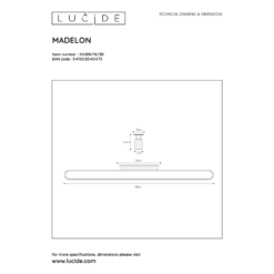 Lucide Madelo IP44 LED Seinävalaisin -Konstsmide Kauppa 5411212040473 4
