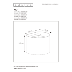 Lucide Xio LED Seinävalaisin -Konstsmide Kauppa 5411212091925 5