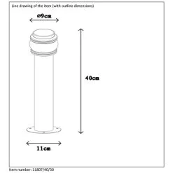 Lucide Mirane Ulkopylväsvalaisin -Konstsmide Kauppa 5411212114365 4