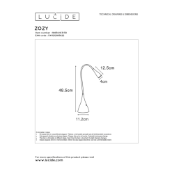 Lucide Zozy 3 Step Dim LED Työpöytävalaisin -Konstsmide Kauppa 5411212185822 5