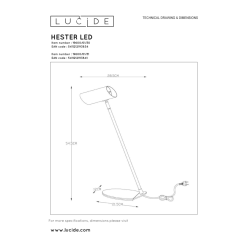 Lucide Hester Työpöytävalaisin 9 Lucide Hester Työpöytävalaisin -Konstsmide Kauppa 5411212193841 4