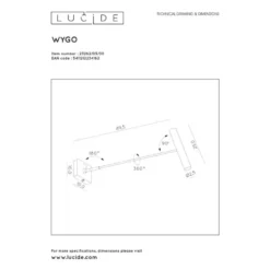 Lucide Wygo LED Seinävalaisin -Konstsmide Kauppa 5411212234162 5