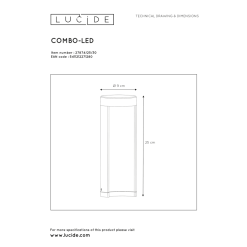 Lucide Combo LED Ulkopylväsvalaisin -Konstsmide Kauppa 5411212271280 4