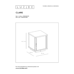 Lucide Claire Ulkovalaisin -Konstsmide Kauppa 5411212271501 5