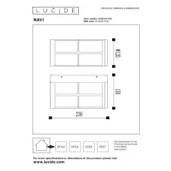 Lucide Navi IP54 Ulkoseinävalaisin -Konstsmide Kauppa 5411212271976 3