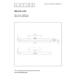 Lucide Belpa LED Peilivalaisin -Konstsmide Kauppa 5411212390608 4