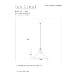 Lucide Brassy-Bis Riippuvalaisin -Konstsmide Kauppa 5411212430236 4