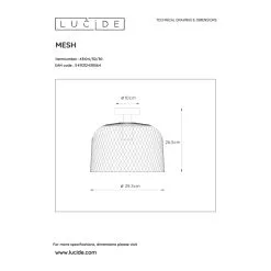 Lucide Mesh Plafondi -Konstsmide Kauppa 5411212430564 5