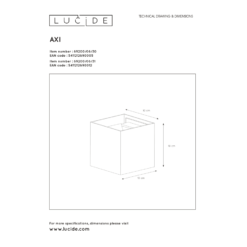 Lucide Axi IP54 LED Seinävalaisin -Konstsmide Kauppa 5411212690005 3