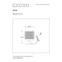 Lucide Eryn Pöytävalaisin -Konstsmide Kauppa 5411212702326 4