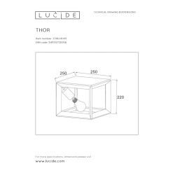 Lucide Thor Plafondi -Konstsmide Kauppa 5411212730206 4