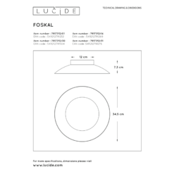 Lucide Foskal LED Plafondi -Konstsmide Kauppa 5411212791252 4