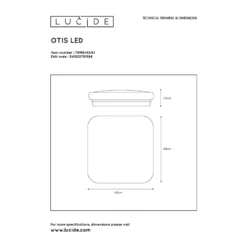 Lucide Otis 43x43 Plafondi -Konstsmide Kauppa 5411212791368 3