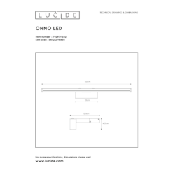 Lucide Onno IP44 LED Seinävalaisin -Konstsmide Kauppa 5411212791450 3