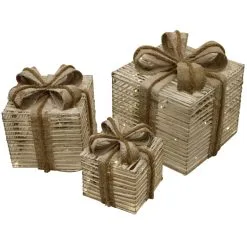 Nordic Winter Valoilla Beiget Joulupaketit 3kpl