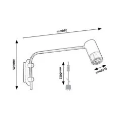 Rabalux Zircon Seinävalaisin 6 Rabalux Zircon Seinävalaisin -Konstsmide Kauppa 5998250350721 2