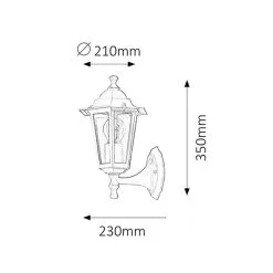 Rabalux Velence Ulkoseinävalaisin -Konstsmide Kauppa 5998250382043 2