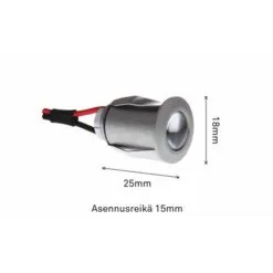 Saas Highline Sauna 6x3w 3K ALU 350MA Saunavalaisin -Konstsmide Kauppa 6410041069159 3