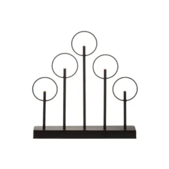 Finnlumor 5-haarainen Musta Metalli Kynttelikkö -Konstsmide Kauppa 6410413305953 3