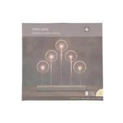 Finnlumor 5-haarainen Musta Metalli Kynttelikkö -Konstsmide Kauppa 6410413305953 4