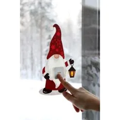 Finnlumor LED-ikkunatarra Tonttu 18 X 25 Cm -Konstsmide Kauppa 6410416197609 3