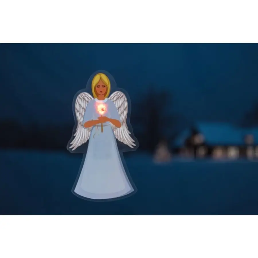 Finnlumor LED-ikkunatarra Enkeli 18x25 Cm 4 Finnlumor LED-ikkunatarra Enkeli 18x25 Cm - Image 2