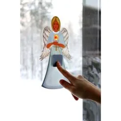 Finnlumor LED-ikkunatarra Enkeli 18x25 Cm 11 Finnlumor LED-ikkunatarra Enkeli 18x25 Cm -Konstsmide Kauppa 6410416197630 5