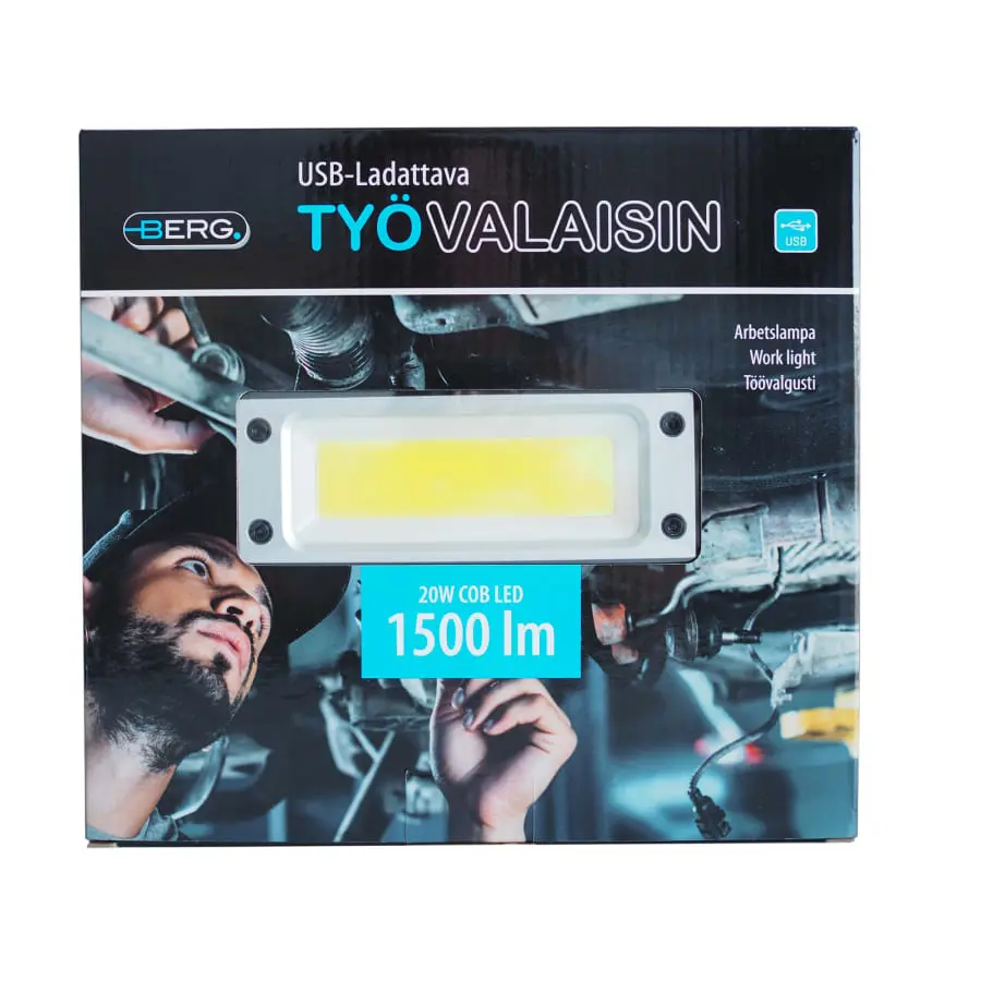 Berg 20W 1500lm Cob Ladattava Taittuva Led Työvalo 7 Berg 20W 1500lm Cob Ladattava Taittuva Led Työvalo - Image 5