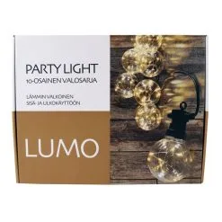 Lumo Party Light 10-os Lämmin Valkoinen Kirkas Ledvalosarja -Konstsmide Kauppa 6418536014158 3