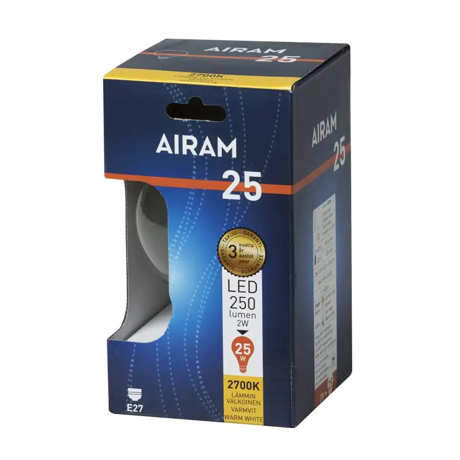 Airam Globe E27 250 Lm POP-95 Filamentti Led Lamppu 4 Airam Globe E27 250 Lm POP-95 Filamentti Led Lamppu - Image 2