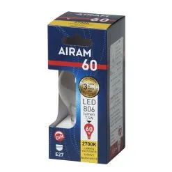 Airam E27 806 Lm Himmennettävä Kirkas Led Vakiolamppu 5 Airam E27 806 Lm Himmennettävä Kirkas Led Vakiolamppu -Konstsmide Kauppa 6435200242983 2