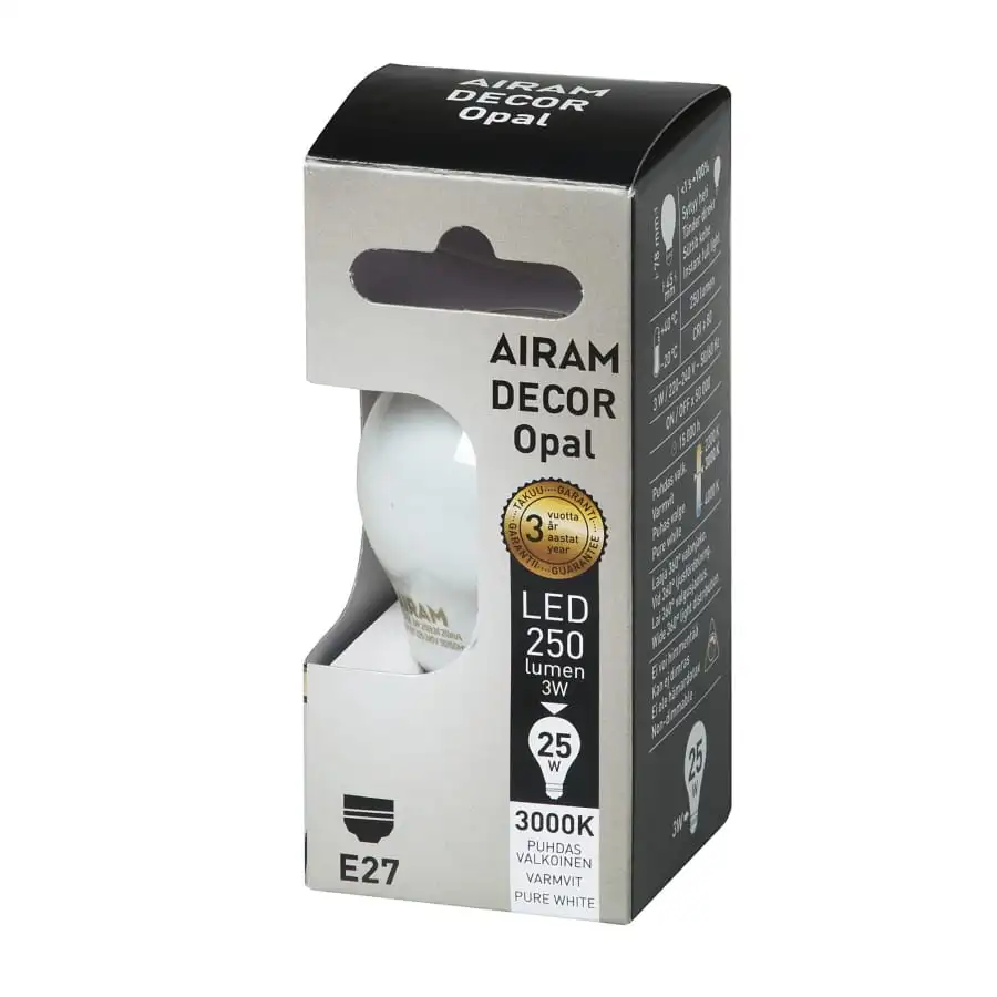 Airam Decor E27 250 Lm Opaali Led Koristelamppu 4 Airam Decor E27 250 Lm Opaali Led Koristelamppu - Image 2