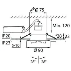 Airam Lucca II GU10 Alasvalo (ei Sis Lamppua) -Konstsmide Kauppa 6435200247667 4
