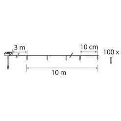 Airam Kilau Solar 100led 9,9m Valolanka -Konstsmide Kauppa 6435200277374 4