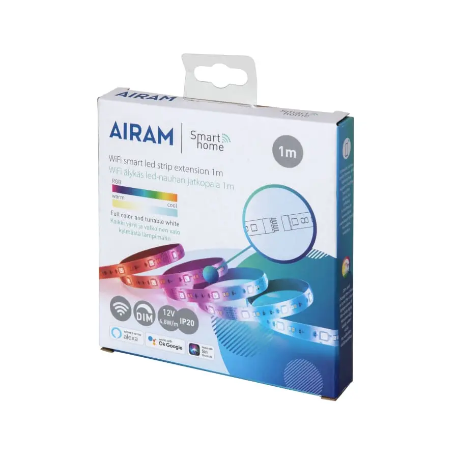 Airam Smart Led Strip 12V 4,8W/m RGBTW 1m Led Valonauha 4 Airam Smart Led Strip 12V 4,8W/m RGBTW 1m Led Valonauha - Image 2