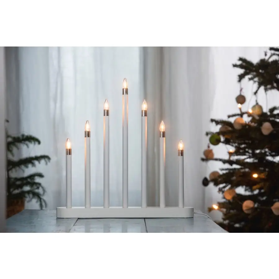 Airam Mila LED-kynttelikkö 7-os. Valkoinen 3 Airam Mila LED-kynttelikkö 7-os. Valkoinen