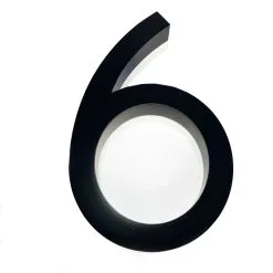 Finnbear Talonumero 6 LED-taustavalolla