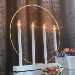 Lumio Lights 4-haarainen Kynttelikkö -Konstsmide Kauppa 6438014317083 2