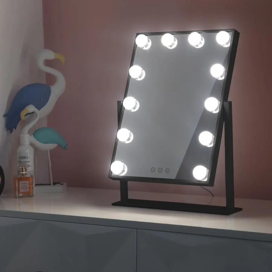 Lumio Lights Hollywood Peili 12 Lamppua Musta 5 Lumio Lights Hollywood Peili 12 Lamppua Musta - Image 3