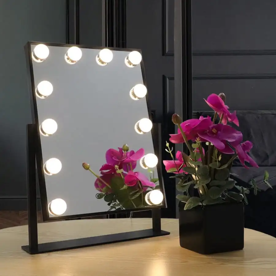 Lumio Lights Hollywood Peili 12 Lamppua Musta 7 Lumio Lights Hollywood Peili 12 Lamppua Musta - Image 5