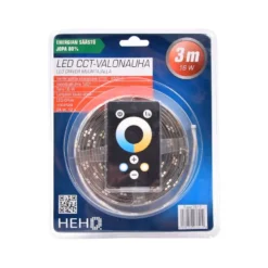 HEHQ IP44 2700K-6500K 3m Himmennettävä Ledvalonauha Kauko-ohjaimella
