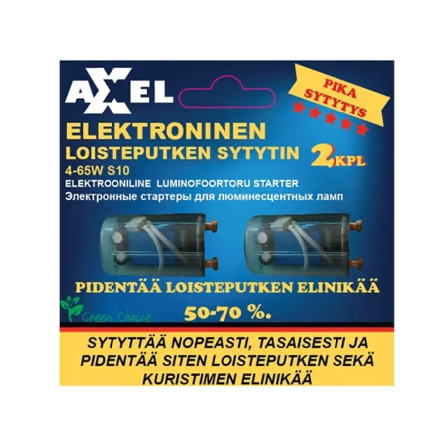 Axxel 2 Kpl Elektroninen Loisteputken Sytytin 3 Axxel 2 Kpl Elektroninen Loisteputken Sytytin
