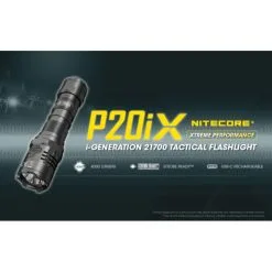 Nitecore P20iX Taskulamppu + 5000mAH NL2150HPi Akkuparisto -Konstsmide Kauppa 6952506406722 4