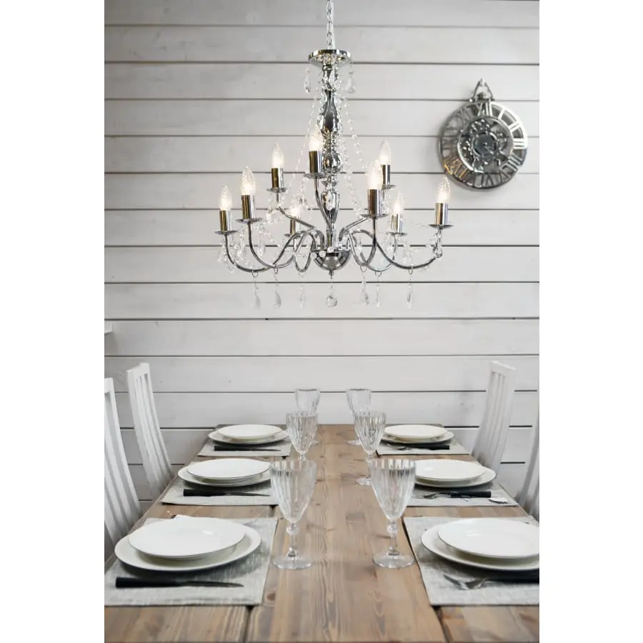 Aneta Lighting Chateau 9-osainen Kattokruunu 4 Aneta Lighting Chateau 9-osainen Kattokruunu - Image 2