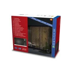 Konstsmide 4052-103 IP44 200x200cm 400LED Lämminvalkoinen Pisara Valoverho -Konstsmide Kauppa 7318300521037 5