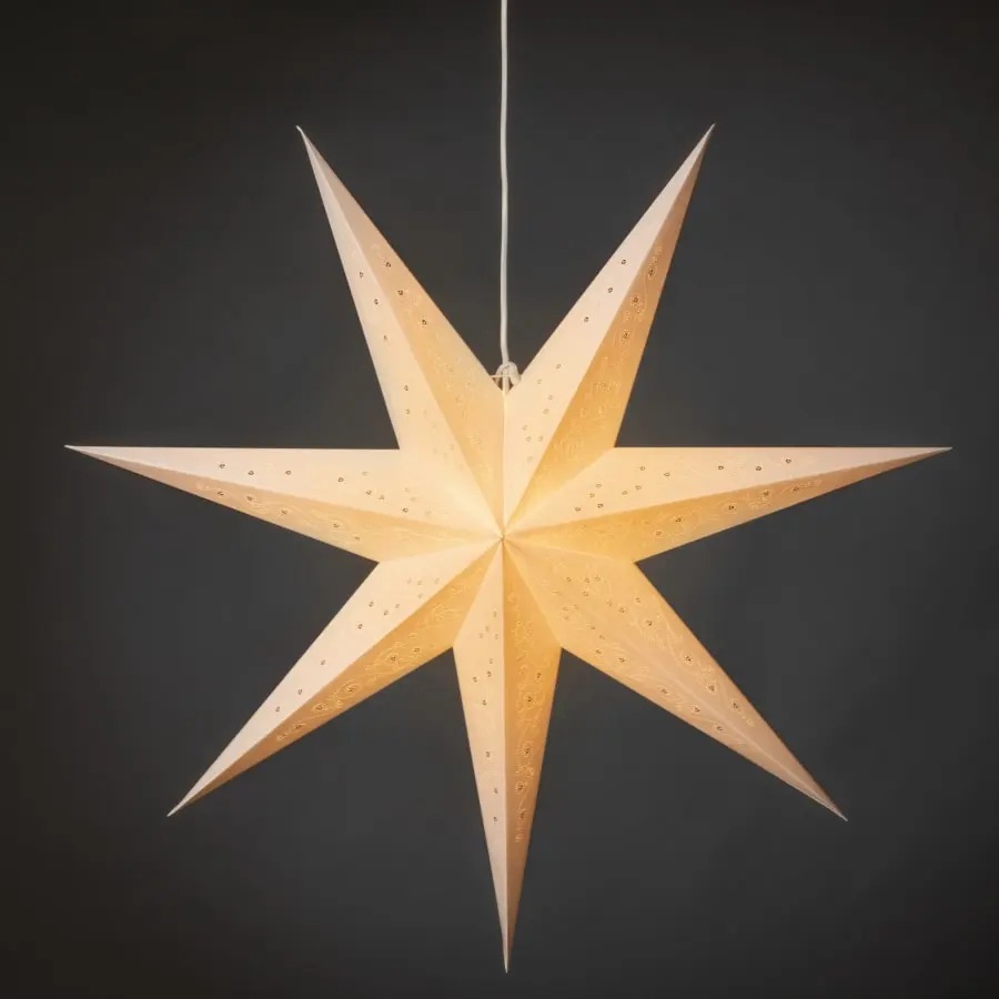 Konstsmide 5922-200 78cm Valkoinen Paperitähti 3 Konstsmide 5922-200 78cm Valkoinen Paperitähti