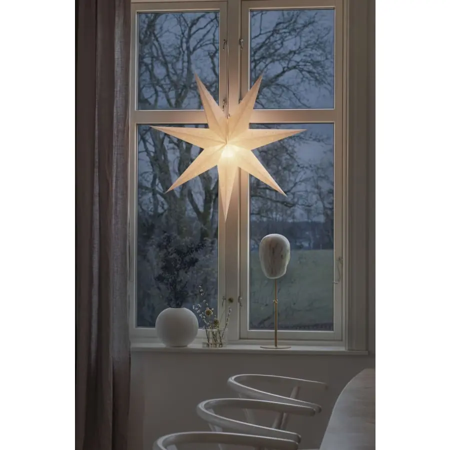 Konstsmide 5922-200 78cm Valkoinen Paperitähti 6 Konstsmide 5922-200 78cm Valkoinen Paperitähti - Image 4